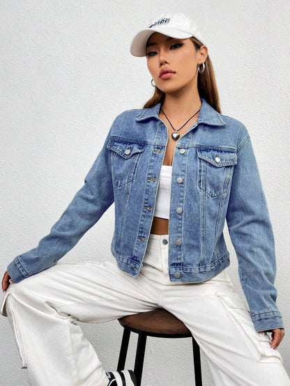 Sky blue denim jacket