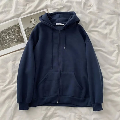 Basic Navy blue zipper