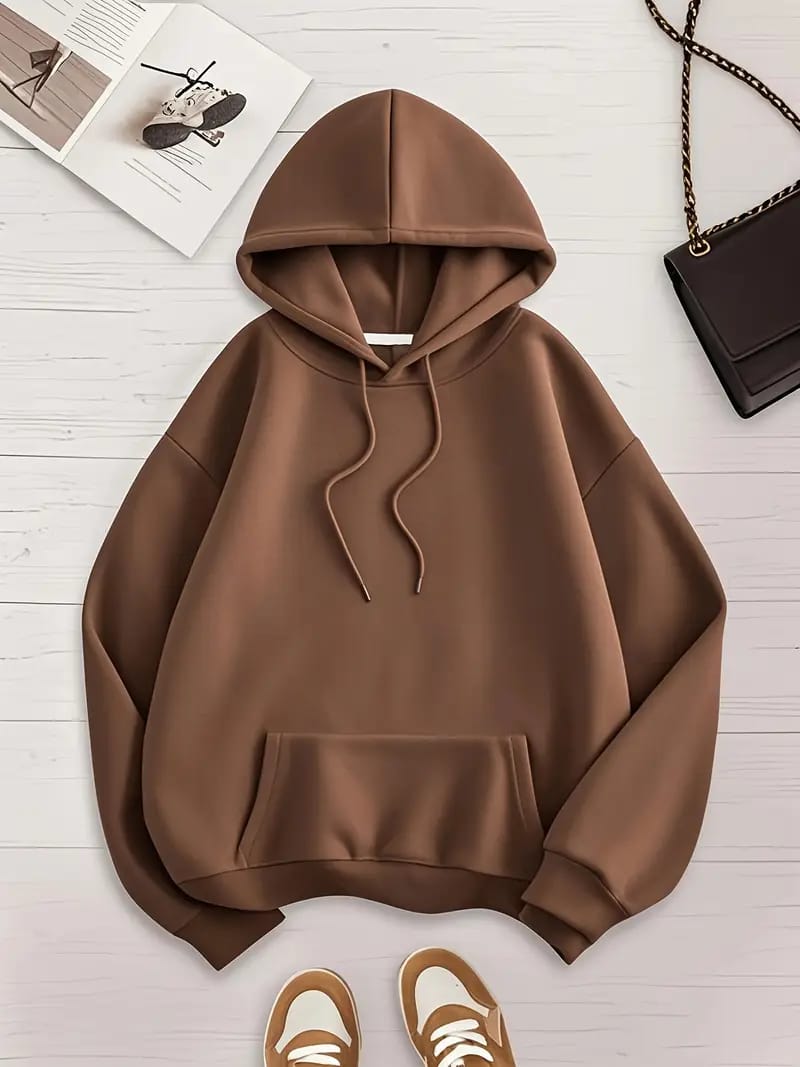 BASIC BROWN HOODIE