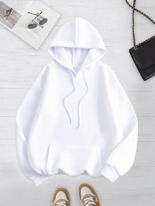 BASIC WHITE HOODIE